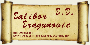 Dalibor Dragunović vizit kartica